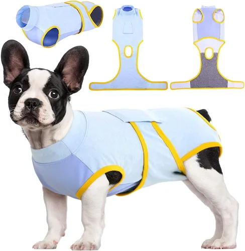 Miniatura 31 de Kuoser Traje de recuperación de cirugía para perros, traje de recuperación para perros machos hembras, mameluco para perro después de la cirugía
