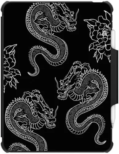 Miniatura 7 de CASETiFY Estuche de impacto para iPad Pro 12.9" (3ª/4ª/5ª/6ª generación) - Libro de composición Brachio - Negro transparente