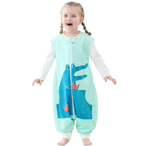 Miniatura 8 de MICHLEY Manta unisex para bebé, saco de dormir sin mangas con pies, gato, 1-3T