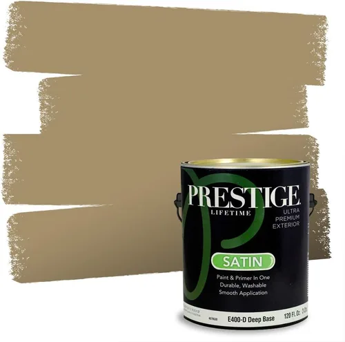 Miniatura 136 de PRESTIGE Paints Exterior Paint and Primer In One, 1-Gallon, Satin, Comparable Match of Benjamin Moore* Royal Linen* 931BM-PCM