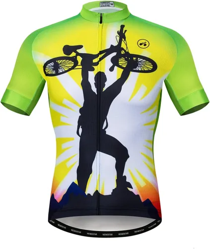 Camiseta de ciclismo para hombre, camiseta de ciclismo para carreras de carretera, MTB, BMX, Dirt Road, secado rápido, cómoda, absorbe la humedad