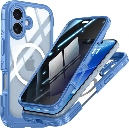 Miniatura 13 de TOPF&B Funda de privacidad para iPhone 17 Pro Max, compatible con MagSafe, funda magnética para iPhone 17 Pro Max, protector de pantalla de Negro