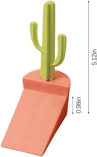 Miniatura 4 de WAYUTO Lindo tope de puerta de silicona decorativo Catus novedoso tope de puerta divertido tope de puerta de goma para el hogar, oficina