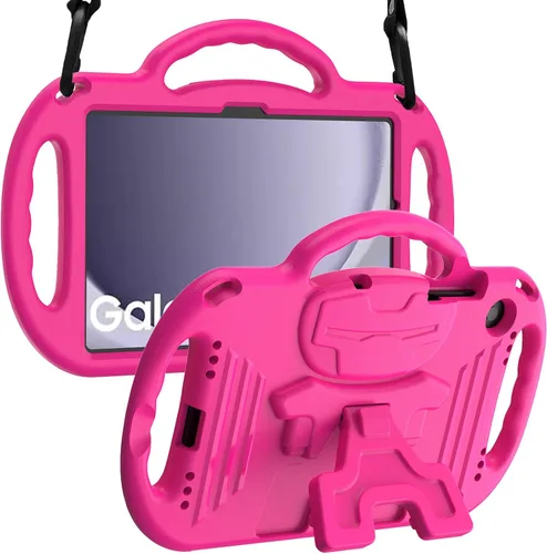 Miniatura 11 de LTROP Funda para Samsung Galaxy Tab A11 Plus 2025 / A9 Plus 2023 de 11 pulgadas con asa de correa para el hombro y soporte, funda a prueba de golpes