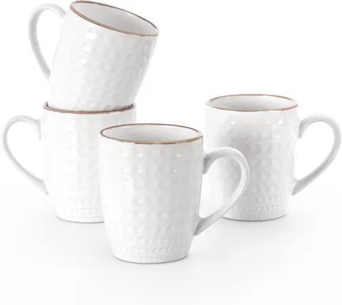 Miniatura 16 de famiware Venus - Tazas de café para 4, juego de tazas de 12 onzas, taza para beber con asa para café, té, cacao, leche, carbón