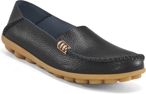 Ablanczoom Womens Loafers Slip-Ons Shoes Comfortable Round Toe Moccasins Driving Loafer Walking Flats Dress Shoes for Women