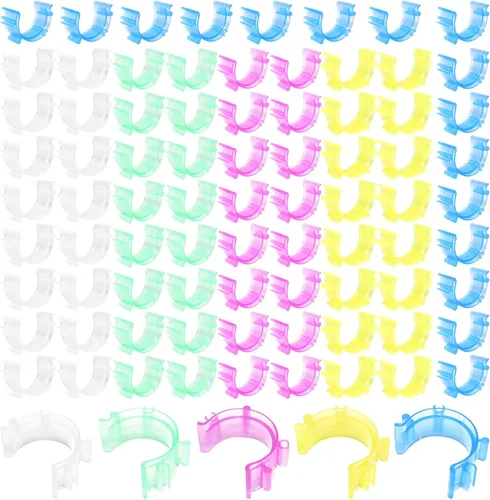 85 clips de bobina de coser, clips de soporte de bobina de colores, pinzas de hilo para herramientas de costura, accesorio para evitar colas de hilo