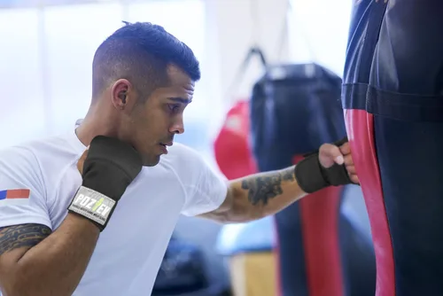 Miniatura 5 de Vendas de mano de boxeo para hombres y mujeres - Vendas rápidas de boxeo, guantes internos, vendas de mano para kickboxing, soporte para nudillos
