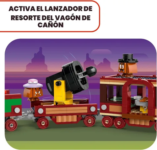 Miniatura 4 de LEGO Super Mario El Tren Expreso de Bowser - Juguetes de Construcción para Niños y Niñas, Edades 9+ Años - Juego de Simulación con Minifiguras
