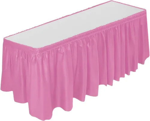 Miniatura 9 de DecorRack Falda de mesa, 29 pulgadas x 14 pies, sin BPA, desechable, reutilizable, rectangular, color negro (paquete de 1)