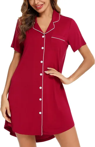 Miniatura 2 de Leikar Camisón de maternidad para mujer, pijama de lactancia de manga larga