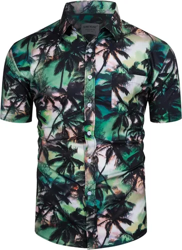 Miniatura 103 de TUNEVUSE Conjunto de camisas y pantalones cortos hawaianos para hombre, 2 piezas, trajes de playa con estampado de flores, traje tropical de verano