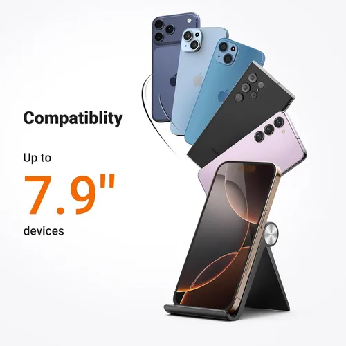 Miniatura 8 de UGREEN Soporte de teléfono celular para escritorio, portátil, plegable, ángulo ajustable, compatible con iPhone 17 Air 16 15 Pro Max 14 Plus, iPhone