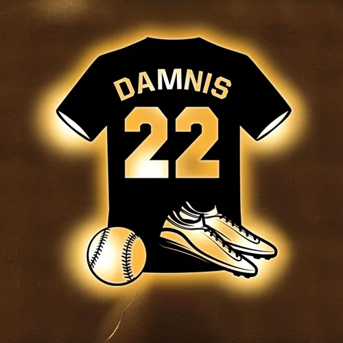 Miniatura 10 de Letrero de neón personalizado de jersey de fútbol americano, letreros de neón LED de fútbol americano para decoración de pared, alimentado por USB