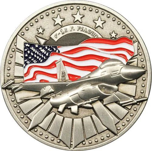 Miniatura 2 de ¡Moneda militar F-16 Fighting Falcon Challenge! Fighter Jet Military Coin, moneda personalizada de avión de avión! Diseñado por veteranos militares!