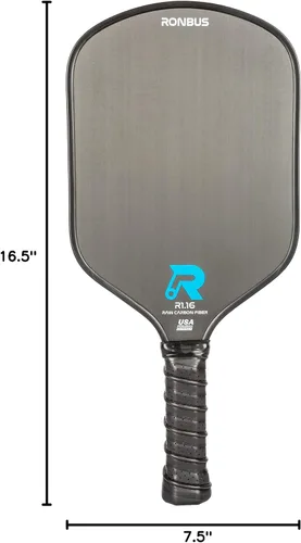 Miniatura 8 de Ronbus R1.16/R2.16/R3.16 Fibra de carbono Toray T700 en bruto, pala de pickleball con núcleo de nido de abeja de polipropileno de 16 mm