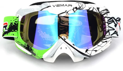 Miniatura 10 de Gafas de motocicleta y motocross para carreras de cuatrimoto (ATV), de bicicleta en tierra, de todoterreno y carrera táctica de motocicleta