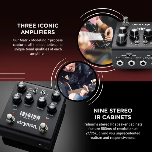 Miniatura 4 de Strymon Iridium Pedal de simulador de amplificador y cabina IR para guitarra eléctrica y acústica, sintetizadores y teclados