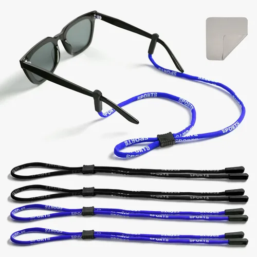 BILIONE Correa para gafas, soportes deportivos para gafas alrededor del cuello para hombres y mujeres, cadena de cordón para lentes de sol