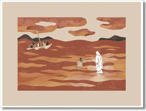 Miniatura 10 de OAOPIC Póster enmarcado con versículos bíblicos de la Biblia de Noé, arte de pared de historia bíblica cristiana, pintura impresa de escritura