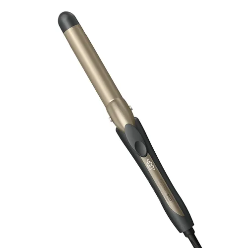 INFINITI PRO CONAIR Rizador de cerámica de turmalina de 1 pulgada, rizador de pinza, barril de 1 pulgada produce rizos clásicos, rizador de pelo