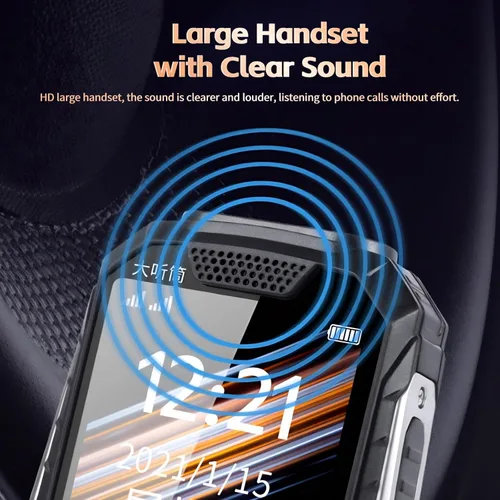 Miniatura 5 de Teléfonos celulares para personas mayores Dual SIM Dual Standby, 32 + 32M teléfono desbloqueado GSM teléfonos celulares para personas mayores
