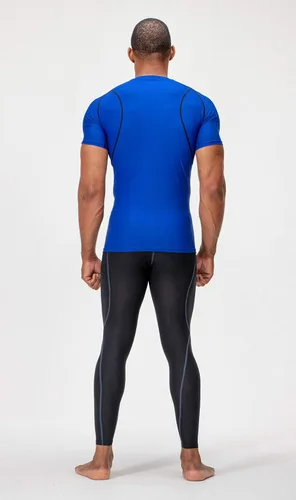 Miniatura 3 de Devops - Camisetas de compresión para hombre (2 3 unidades), manga corta, camiseta base para entrenamiento