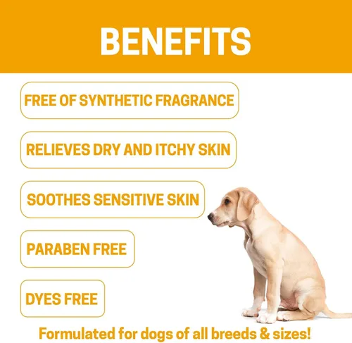 Miniatura 4 de Champú y acondicionador 2 en 1 para perros, extracto de caviar, aloe y bergamota para pieles sensibles, brillo profundo + desenredante, lavado