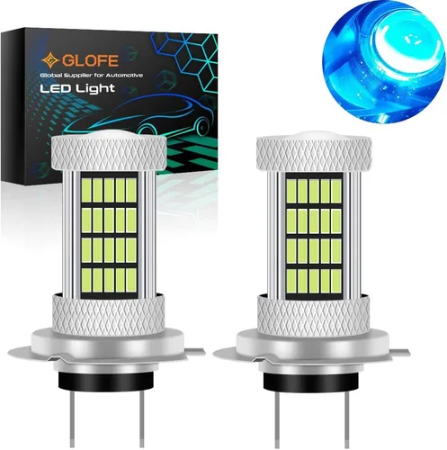Bombillas LED 92SMD 4014 de 8000 K, color azul hielo H7, bombillas antiniebla LED o luces de conducción diurna, lámparas DRL, 300% de brillo de