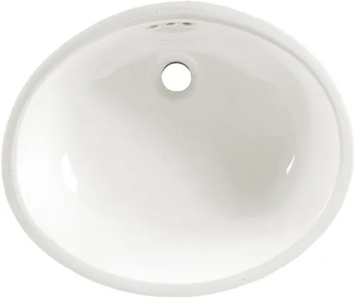 American Standard 0497.300.020 Ovalyn - Fregadero para debajo del mostrador, 21-1/4 por 17-3/8 pulgadas, color blanco