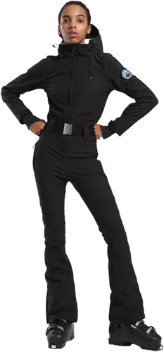 Miniatura 116 de GSOU SNOW Traje de esquí para mujer, traje de nieve delgado de una pieza, chaqueta de nieve, impermeable, resistente al viento, deportes al aire