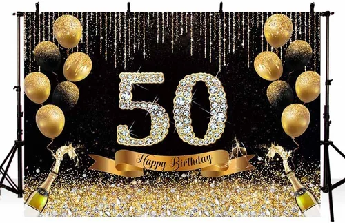 Miniatura 8 de AIBIIN Telón de fondo de 30 cumpleaños negro y dorado de 7 x 5 pies con texto en inglés "Cheers to 30" Anniversary Photography Background Women Gold