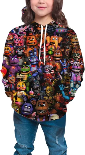 Miniatura 4 de WAYASDCU Boys and Girls Hoodie Teen 3D Printed Pullover Sweatshirt Kids Cartoon Game Sports Tops
