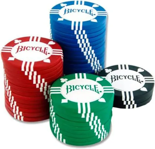 Miniatura 3 de Bicycle 8G 100 unidades de fichas de póker de arcilla con bandeja de casino Premium 8G Fichas de póker rellenas de arcilla con bandeja de casino