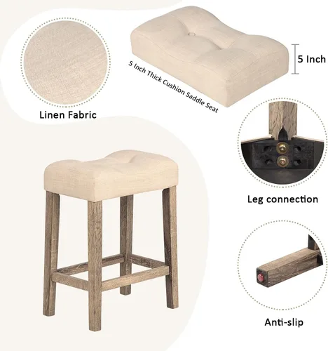 Miniatura 5 de Juego de mesa y sillas de barra de altura de mostrador de 4 piezas con toma de corriente, mesa de comedor rectangular estrecha con 3 taburetes