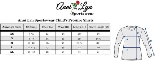 Miniatura 5 de Anni Lyn Sportswear Camisa Ventilated Show Niña - Manga Larga
