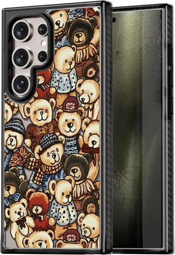 Miniatura 82 de Rosarnnah Funda compatible con Samsung Galaxy S24 Ultra, bonita estética, a la moda, divertida funda con estampado de gatito y gato, duradera a