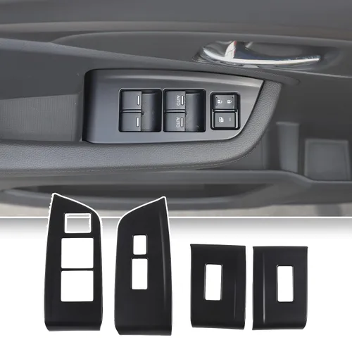Miniatura 10 de Cubierta del panel del interruptor de elevación de ventana para Honda Pilot 2016-2022, accesorios para controlador de ventana, marco de puerta