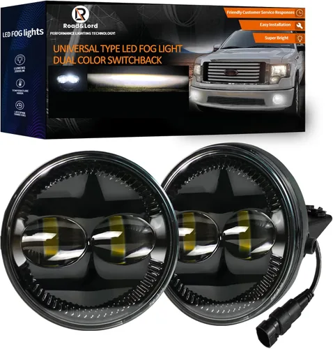 Miniatura 8 de Faros antiniebla LED para F150 compatibles con F150 2006-2014, Ranger 2008-2011, Expedition 2007-2014, kit de luces de conducción de parachoques