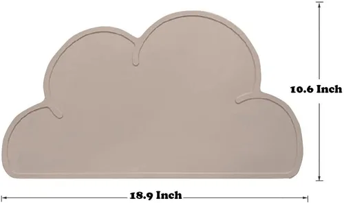 Miniatura 6 de Love Dream Tapete de Silicona para Alimentación de Mascotas con Borde Elevado, Tapete Antideslizante Impermeable para Tazón de Mascotas Mantel Café