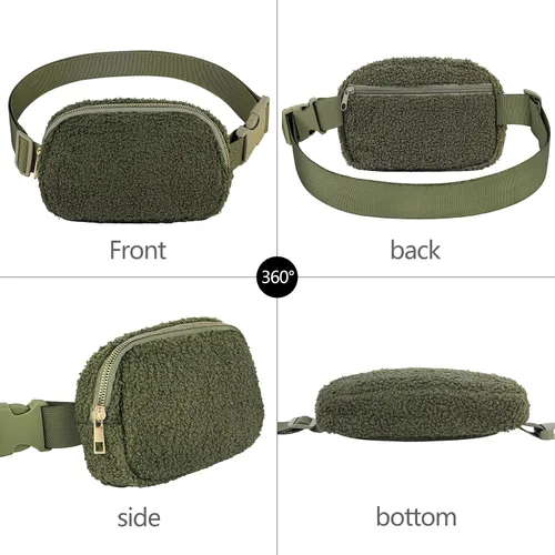 Miniatura 82 de Riñonera cruzada para mujeres y hombres, bolsa para cinturón para senderismo con correa ajustable, riñonera para correr, entrenamiento, deportes