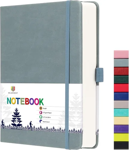 Miniatura 16 de Cuaderno de papel en blanco - 280 páginas A5 con papel en blanco de 100 g/m², papel grueso, tapa dura, cuero PU, 5.75" × 8.38" - Negro