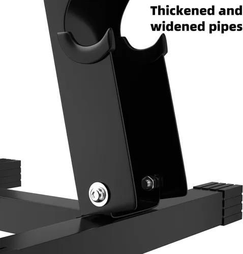 Miniatura 8 de 4-Tier Dumbbell Rack Stand, A-Frame Metal Weight Rack with Handle – Space-Saving Strength Training Dumbbell Storage for Home Gym Negro 4 niveles