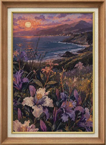 Miniatura 127 de MUDECOR Lienzo enmarcado prémium para pared, pinos nevados en bosque de invierno, ilustraciones modernas, arte contemporáneo, escénico, divertido