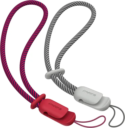 Miniatura 26 de SURPHY Paquete de 2 cordones de teléfono para funda de teléfono celular, correa de muñeca para teléfono para funda, correa de teléfono celular