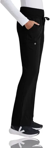 Miniatura 3 de BARCO One. Pantalón de uniforme médico, de pierna recta, tipo cargo, con 4 bolsillos, para mujer.