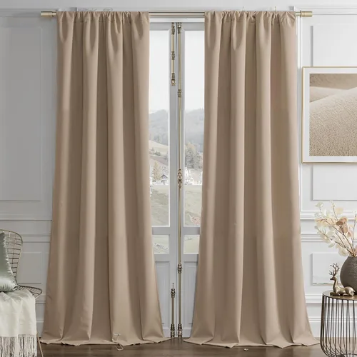 Miniatura 32 de Joydeco - Cortinas opacas 100% azul rey, 84 pulgadas, 2 paneles, cortinas de terciopelo azul rey de lujo para dormitorio y sala de estar, cortinas