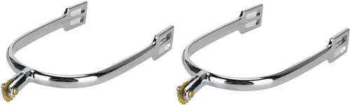 Miniatura 3 de Zerone Espuelas de Caballo, Monturas Horse Spurs Accesorios de Caballo Espuelas de Aleación de Zinc Inglés Caballo Accesorio con Perilla de Cobre