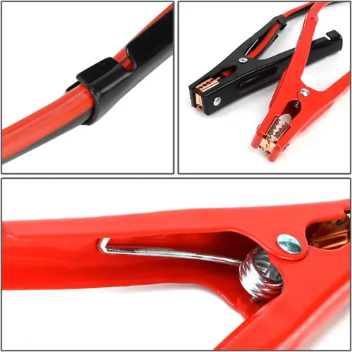 Miniatura 4 de Auto Dynasty Heavy Duty 25 pies 4 Gauge Booster Cable Power Jumper 500 AMP batería de emergencia arranque coche/motocicleta