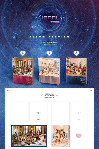 Miniatura 2 de JYP Entertainment Twice - Signal [C ver.] (4º Mini álbum) CD+88p Photobook+1Photocard+1Photocard+1 Foto Especial+1 Foto+Juego de tarjetas de fotos